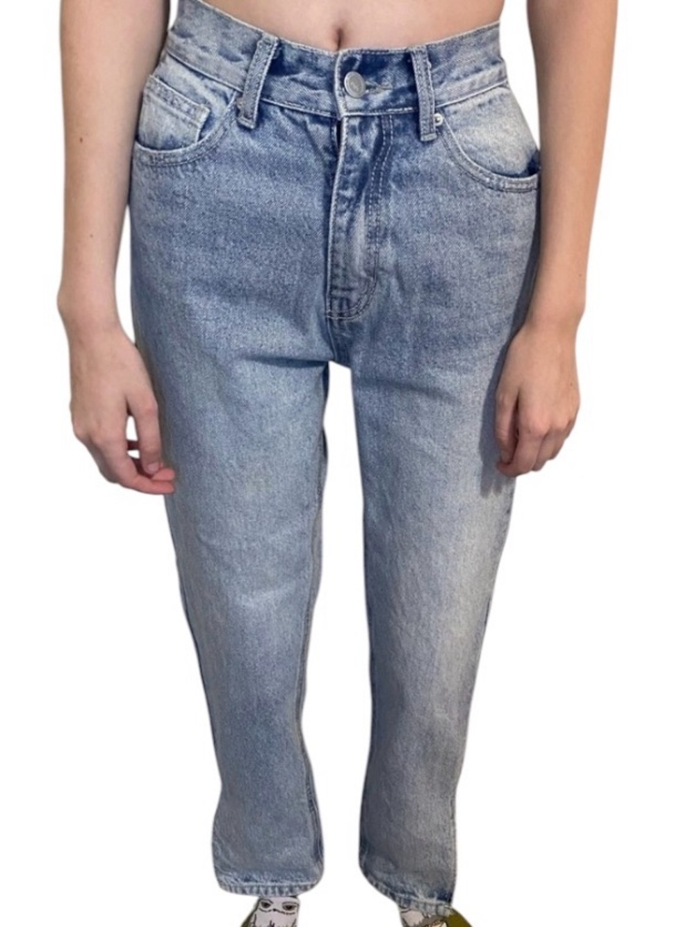 Rocky Light Blue Stone Wash Straight-Leg Women's Jeans 80s 90s inspo Size Small